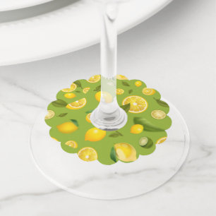Étiquette Pour Verre De Vin Citron Variété 8