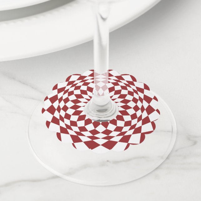 Étiquette Pour Verre De Vin Design d'intérieur Abstrait (De près)