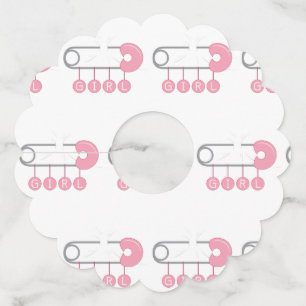 Étiquette Pour Verre De Vin Épingle de couche fille