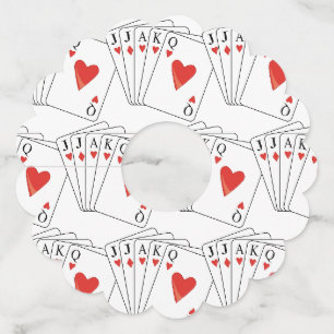 Étiquette Pour Verre De Vin Euchre Jouer aux cartes