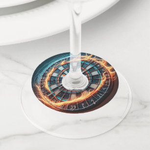 Étiquette Pour Verre De Vin Flaming Dart Arena Inspirez la passion des fléchet