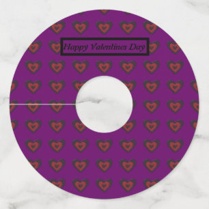 Étiquette Pour Verre De Vin Gothique Melting amour Coeur personnalisé