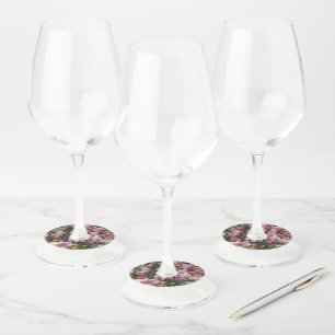 Étiquette Pour Verre De Vin Impressions fleurs sauvages