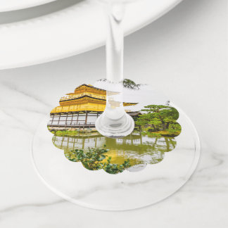 Étiquette Pour Verre De Vin Kinkaku-ji, le pavillon d'or, Kyoto