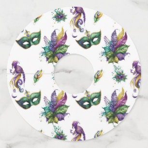 Étiquette Pour Verre De Vin Mardi Gras Marque Vin Inspiré