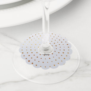 Étiquette Pour Verre De Vin Motif Doré 5
