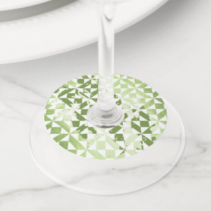 Étiquette Pour Verre De Vin Motifs d'aquarelle 3