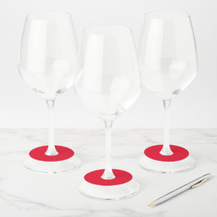 Étiquette Pour Verre De Vin Noël rouge