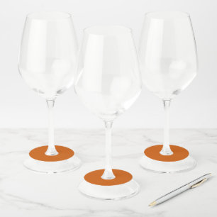 Étiquette Pour Verre De Vin Orange brulé