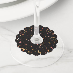 Étiquette Pour Verre De Vin Ornements Célébratifs 2