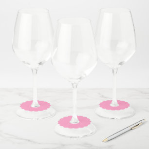 Étiquette Pour Verre De Vin Saint-Jacques rose