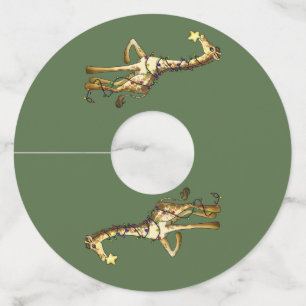 Étiquette Pour Verre De Vin Shiny Giraffe