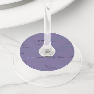 Étiquette Pour Verre De Vin Vagues Tigre (motif stylisé) 9