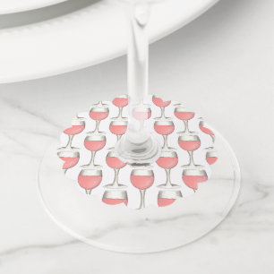 Étiquette Pour Verre De Vin Verres à dégustation de vin rosé blush Rosé Winery
