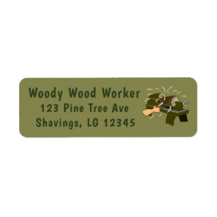 Étiquette Pour Wood Turner Woodtournage Laing Adresse person