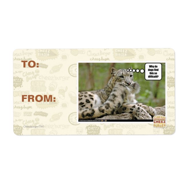 Étiquette Pourquoi les chiens trouvent-ils cela si difficile (Devant)