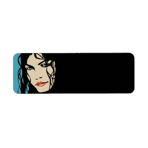 ÉTIQUETTE PPA0156 CHEVEUX NOIR BEAUTY SALON SPA MODE STYLE
