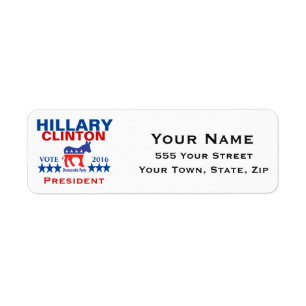 Étiquette Président 2016 de Hillary Clinton