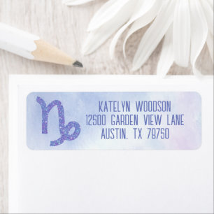 Étiquette Pretty Capricorn Astrologie Signer Adresse de reto