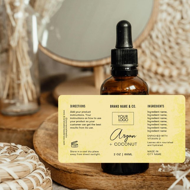 Étiquette  Product Customizable Cream Rustic Label (Créateur téléchargé)