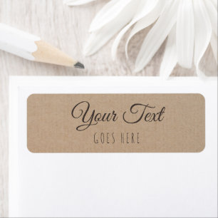 Étiquette Produit artisanal Vintage papier Kraft tendance si