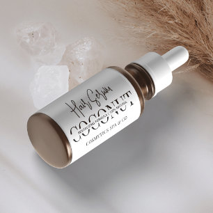 Étiquette Produit de bouteille à goutte cosmétique minimalis