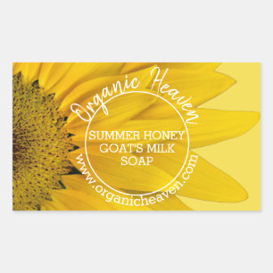 Étiquette produit de tournesol de pays savon artis