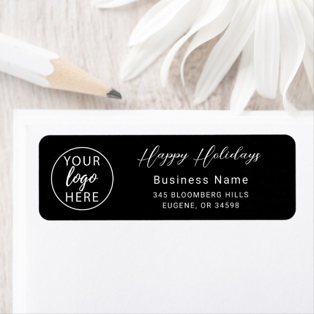 Étiquette Professional Business Logo Christmas Holiday  (En situation)
