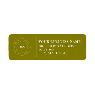 Étiquette  Professional Business Logo  Return Address Label