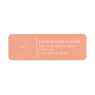 Étiquette  Professional Business Logo  Return Address Label