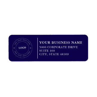 Étiquette  Professional Business Logo  Return Address Label