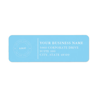 Étiquette  Professional Business Logo  Return Address Label