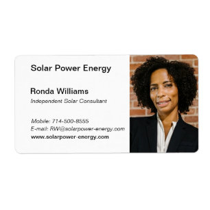 Étiquette Professional HeadShot Business Card