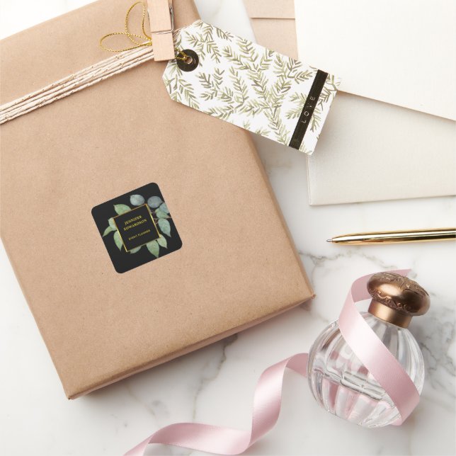 Étiquette professionnel feuille de l'aquarelle (Cadeaux)