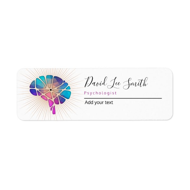 Étiquette Psychologue / Neurologue (Devant)