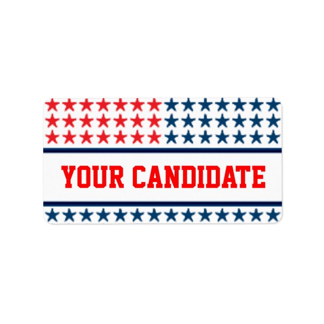 Étiquette Publicité de campagne (Devant)