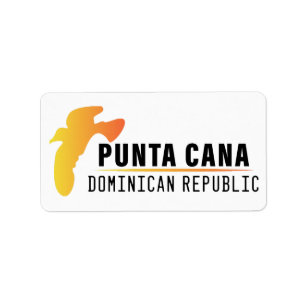Étiquette Punta Cana République Dominicaine - Souvenir Rétro