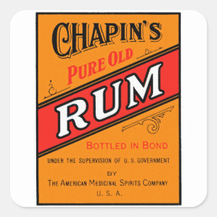 Étiquette pur de rhum de Chapins vieil