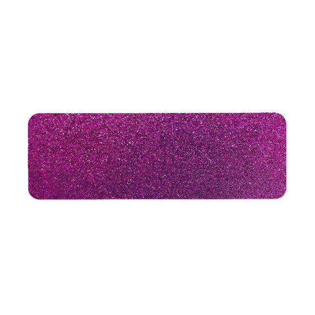 Étiquette Purple Glitter Background (Devant)