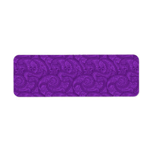 Étiquette Purple Paisley