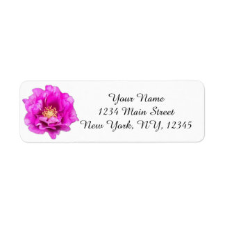 Étiquette Purple Rose Return Address Label