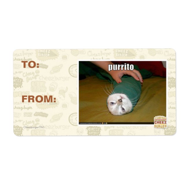 Étiquette purrito (Devant)