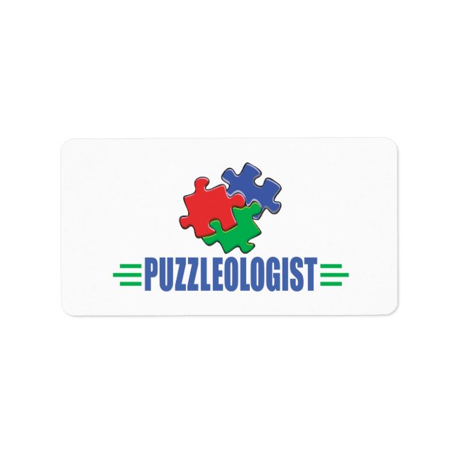 Étiquette Puzzle amusant (Devant)