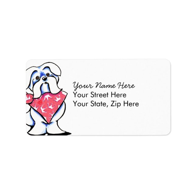 Étiquette Queen Maltese (Devant)