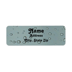 Étiquette Raindrop Photo Raindrop Rainather Grey Professiona