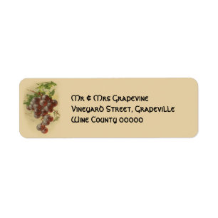 Étiquette Raisins vintages