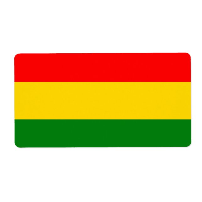 Étiquette Rasta (Devant)