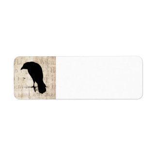 Étiquette Raven Silhouette