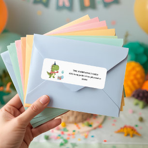 Étiquette RAWR-Certains Dinosaures Anniversaire hivernal