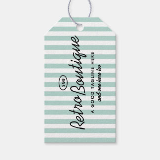 Étiquette rectangulaire rayée de boutique de Calif